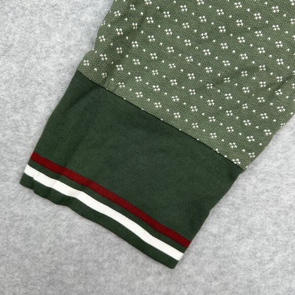 Hearth & Hand Magnolia One Piece Christmas Pajama Sz 2XL Green Dotted Butt Flap - Picture 4 of 16